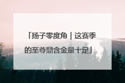 扬子零度角｜这赛季的至尊鼎含金量十足